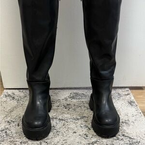 Madden Girl Black Combat Boots